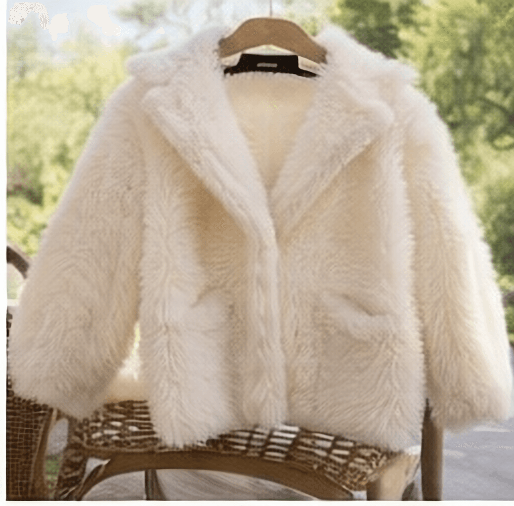 リブニットカーディガン